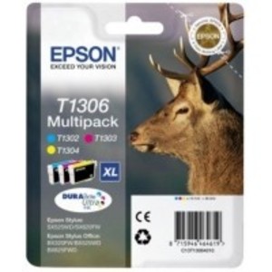 Original Epson T1306 Colour (CMY) Multipack